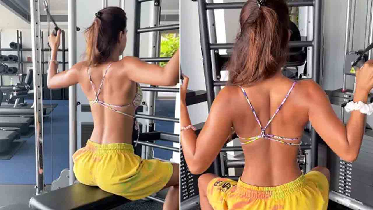 సీరియస్గా జిమ్లో వర్కవుట్స్ చేస్తున్న ఈ బ్యూటీ ఎవరో గుర్తుపట్టారా?