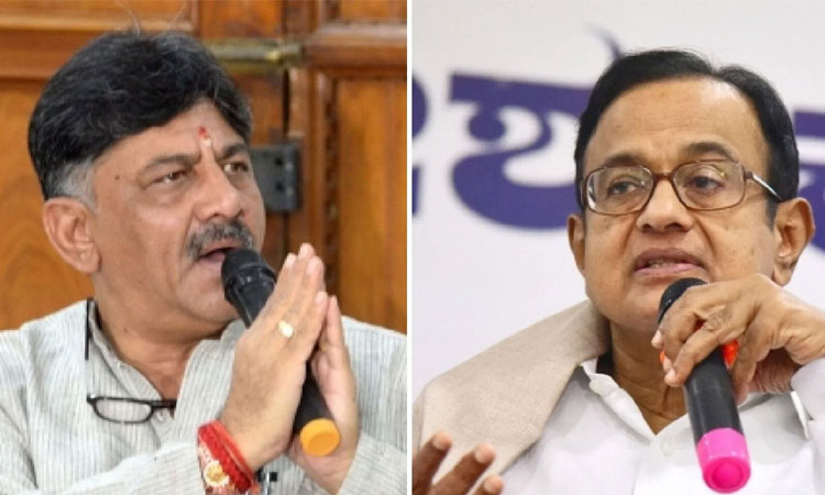 రంగంలోకి చిదంబ‌రం, డీకే శివ‌కుమార్‌.. చిన్న పార్టీల‌తో మంత‌నాలు