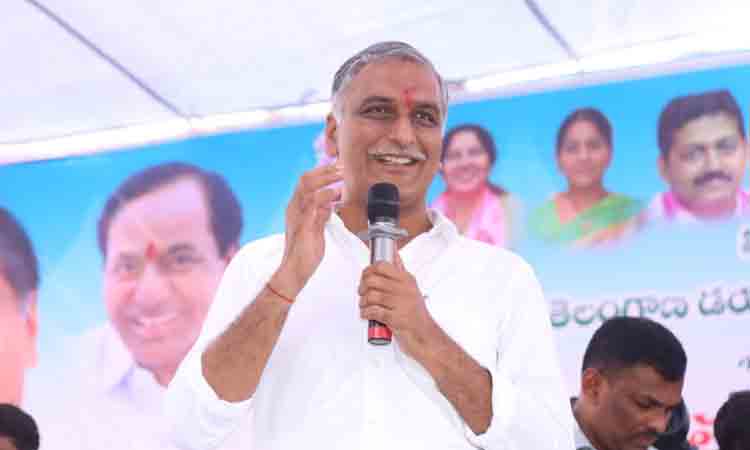 నర్సంపేట వాసులు అదృష్ట‌వంతులు.. ఇక్క‌డికి గోదావరి, దేవాదుల నీళ్లు వస్తున్నయి: మంత్రి హ‌రీశ్ రావు