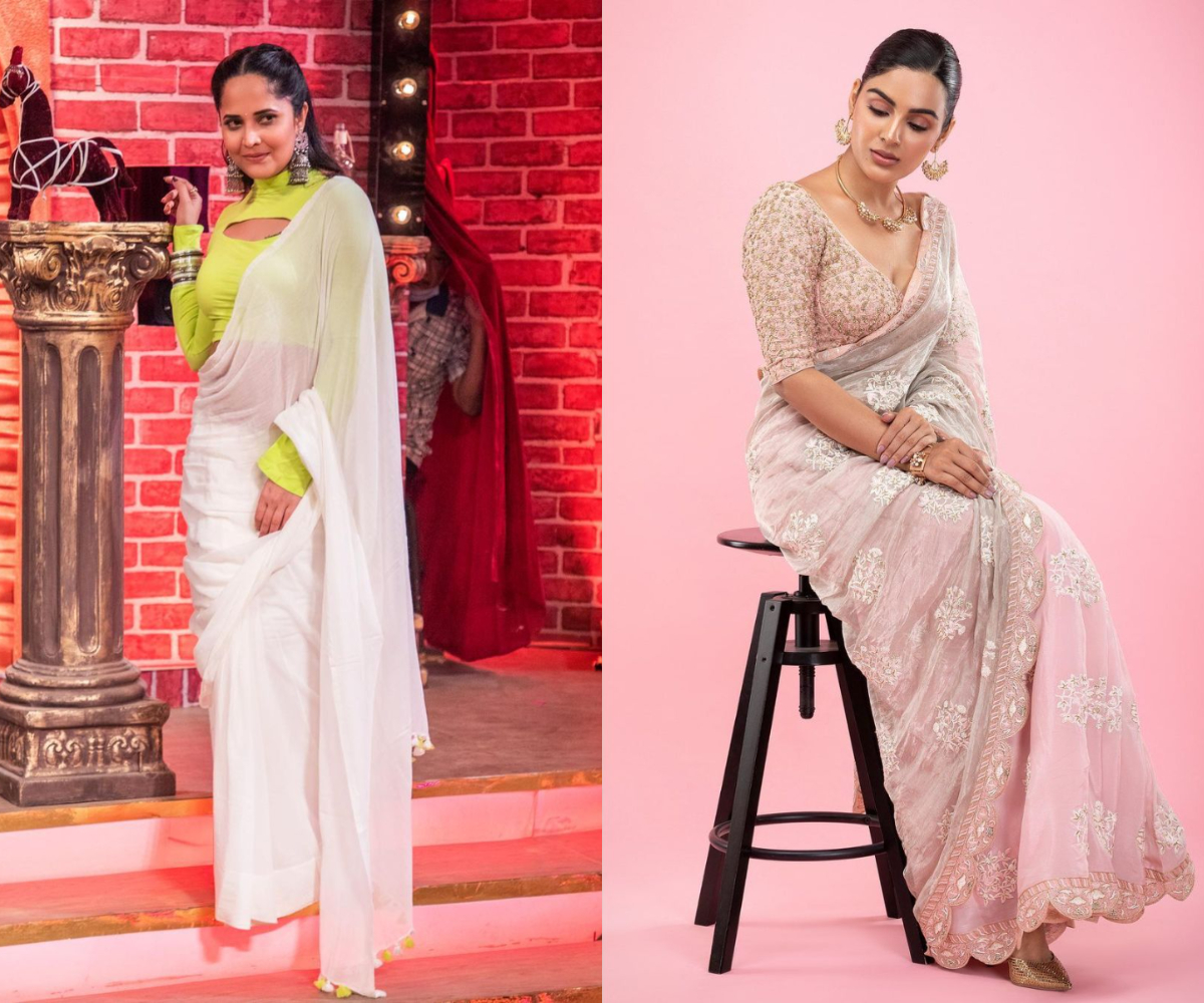 Insta Updates: చీర కట్టు అందాలతో పిచ్చెక్కిస్తున్న యాంక‌ర్‌ అన‌సూయ‌, సంయుక్త మీనన్