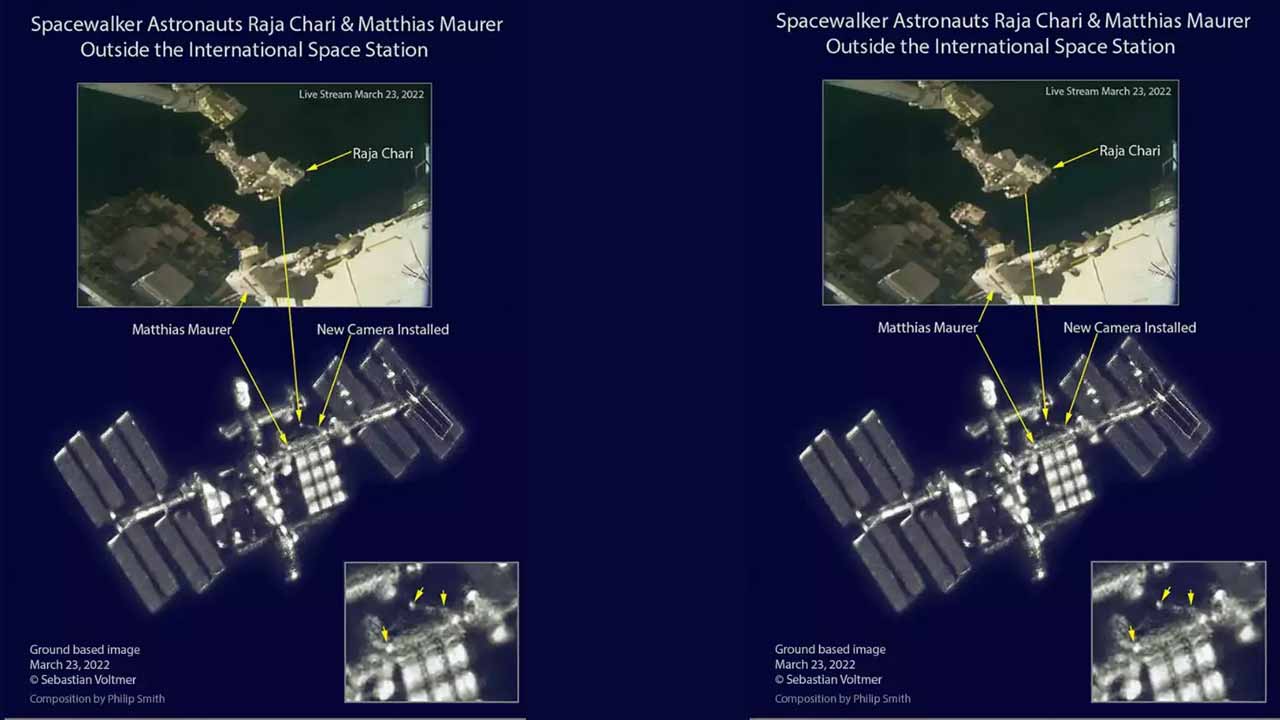 Viral pic: అంత‌రిక్షంలో వ్యోమ‌గాముల స్పేస్‌వాక్‌.. అరుదైన ఫొటో తీసిన ఆస్ట్రోఫొటోగ్రాఫ‌ర్‌