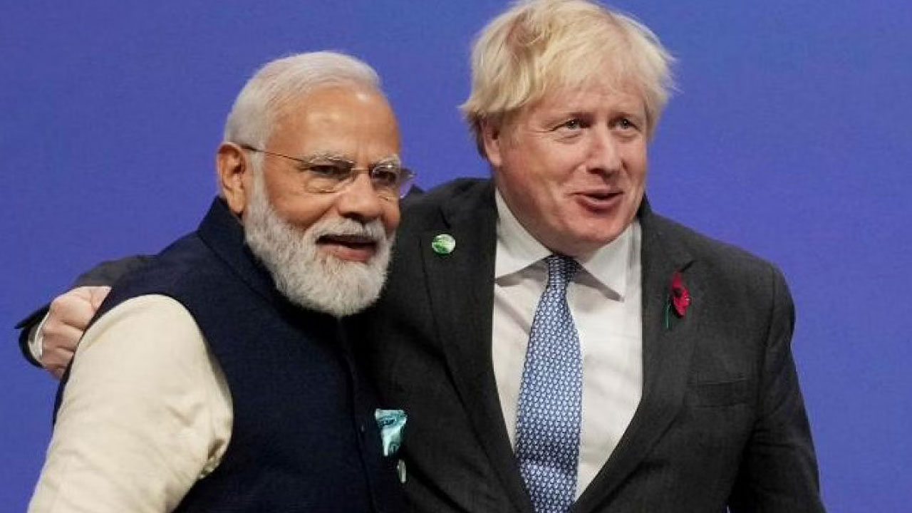 ప్ర‌ధాని మోదీ, బ్రిట‌న్ ప్ర‌ధాని బోరిస్ జాన్స‌న్ మ‌ధ్య ఫోన్ సంభాష‌ణ‌