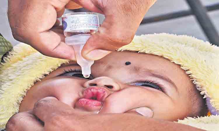 40.57 లక్షల మందికి పల్స్‌ పోలియో చుక్కలు