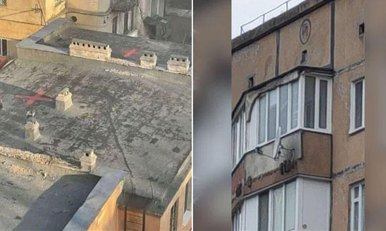 బిల్డింగ్‌ల‌పై గుర్తులు వేసి మ‌రీ.. టార్గెట్ చేస్తున్న ర‌ష్యా.. ఈ గుర్తుల‌కు అర్థ‌మేంది?