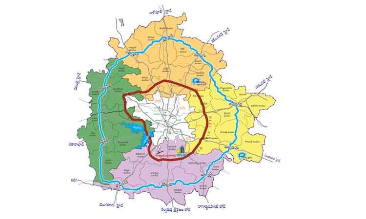 మండలాలు 5రింగు రోడ్డు వెళ్లే గ్రామాలు34