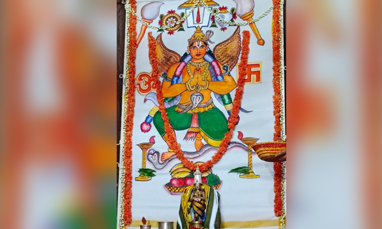 భద్రాద్రి దివ్యక్షేత్రంలో ధ్వజపట లేఖనం