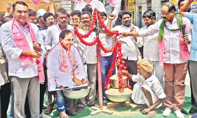 ఢిల్లీలో యాసంగి వడ్ల సంబురాలు