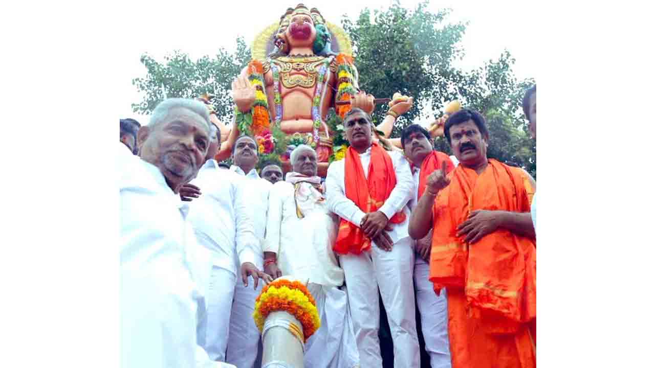 హ‌నుమాన్ జ‌యంతి శుభాకాంక్ష‌లు తెలిపిన మంత్రి హ‌రీశ్‌రావు