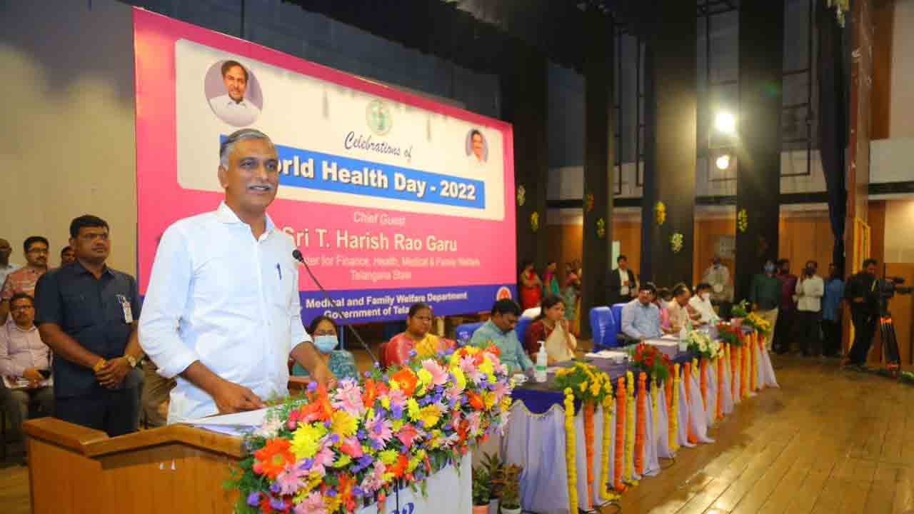 వైద్యారోగ్యశాఖలో మంచి బయటకు రావడం లేదు : మంత్రి హరీశ్‌రావు