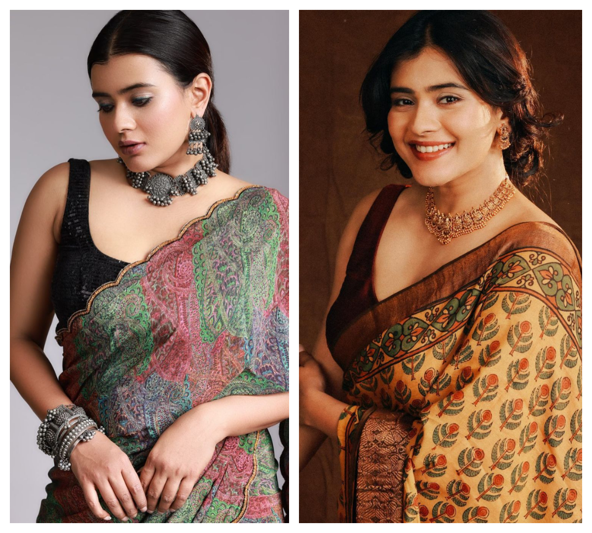 Hebah Patel | మ‌ల్టీక‌ల‌ర్ చీర‌లో హోయ‌లు పోయిన హెబ్బా పటేల్..