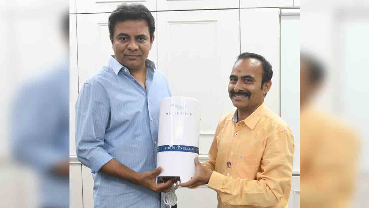 ‘ఇన్‌స్టాషీల్డ్‌’ను ఆవిష్కరించిన మంత్రి కేటీఆర్‌