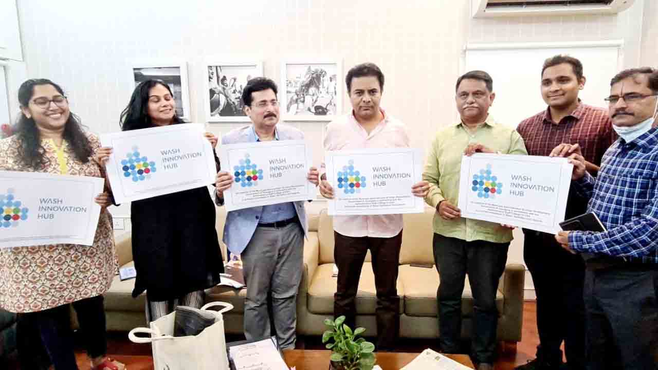 మే 5, 6 తేదీల్లో హైద‌రాబాద్‌లో ఇంక్@వాష్‌.. లోగో ఆవిష్క‌రించిన కేటీఆర్