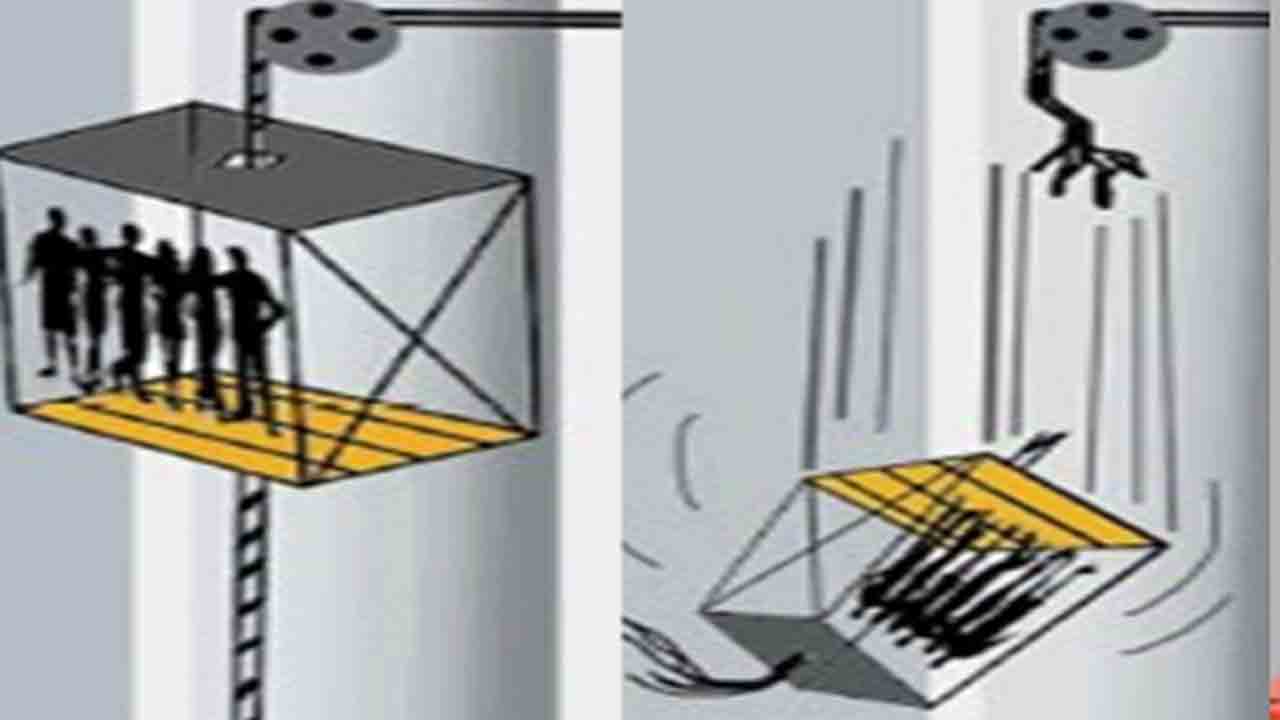 కూలిన ఆసుపత్రి లిఫ్ట్‌… 9 మంది డాక్టర్లకు గాయాలు