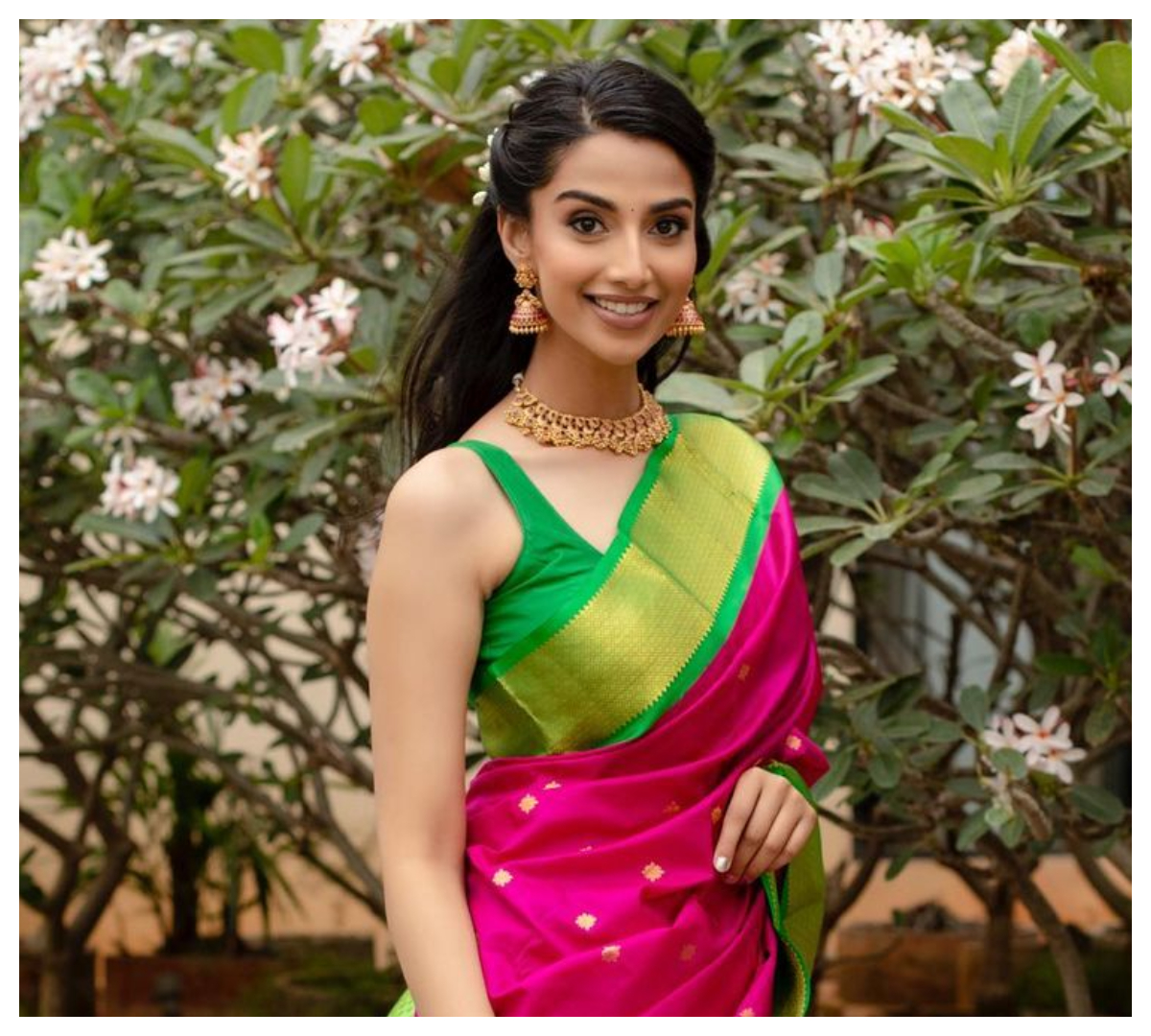 Meenakshi Chaudhary | చీర‌క‌ట్టులో కేకపెట్టిస్తున్న మీనాక్షి చౌదరి..