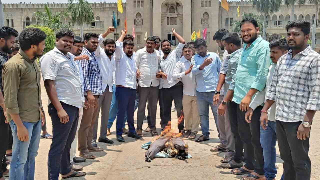 జగ్గారెడ్డి నీ గుడ్డలు ఊడదీస్తాం.. ఓయూ విద్యార్థుల హెచ్చ‌రిక‌