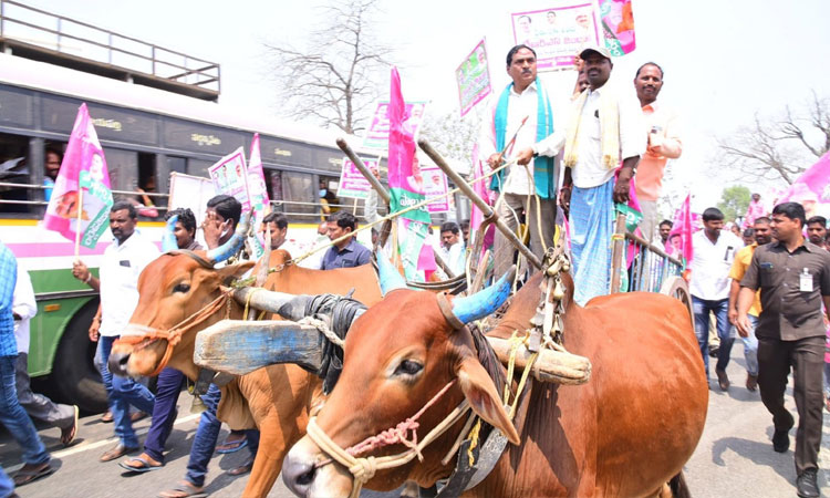వడ్ల పోరు.. నిరసనల జోరు..