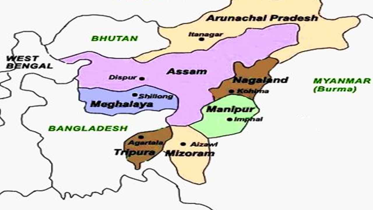 ఏడు రాష్ట్రాలతో సరిహద్దులు కలిగిన రాష్ట్రాలెన్ని?