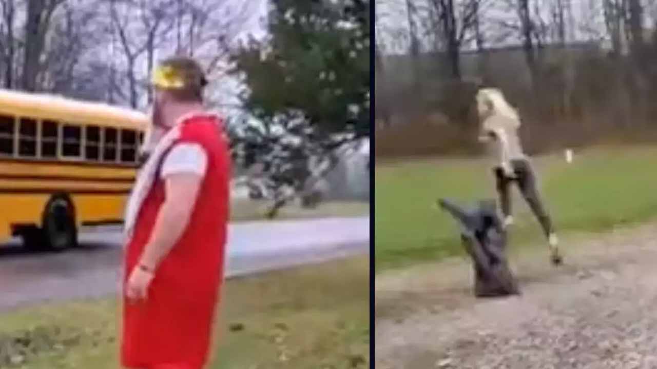 Viral video: తండ్రిని చూసి భ‌య‌ప‌డి పారిపోయిన కూతురు..ఎందుకంటే?