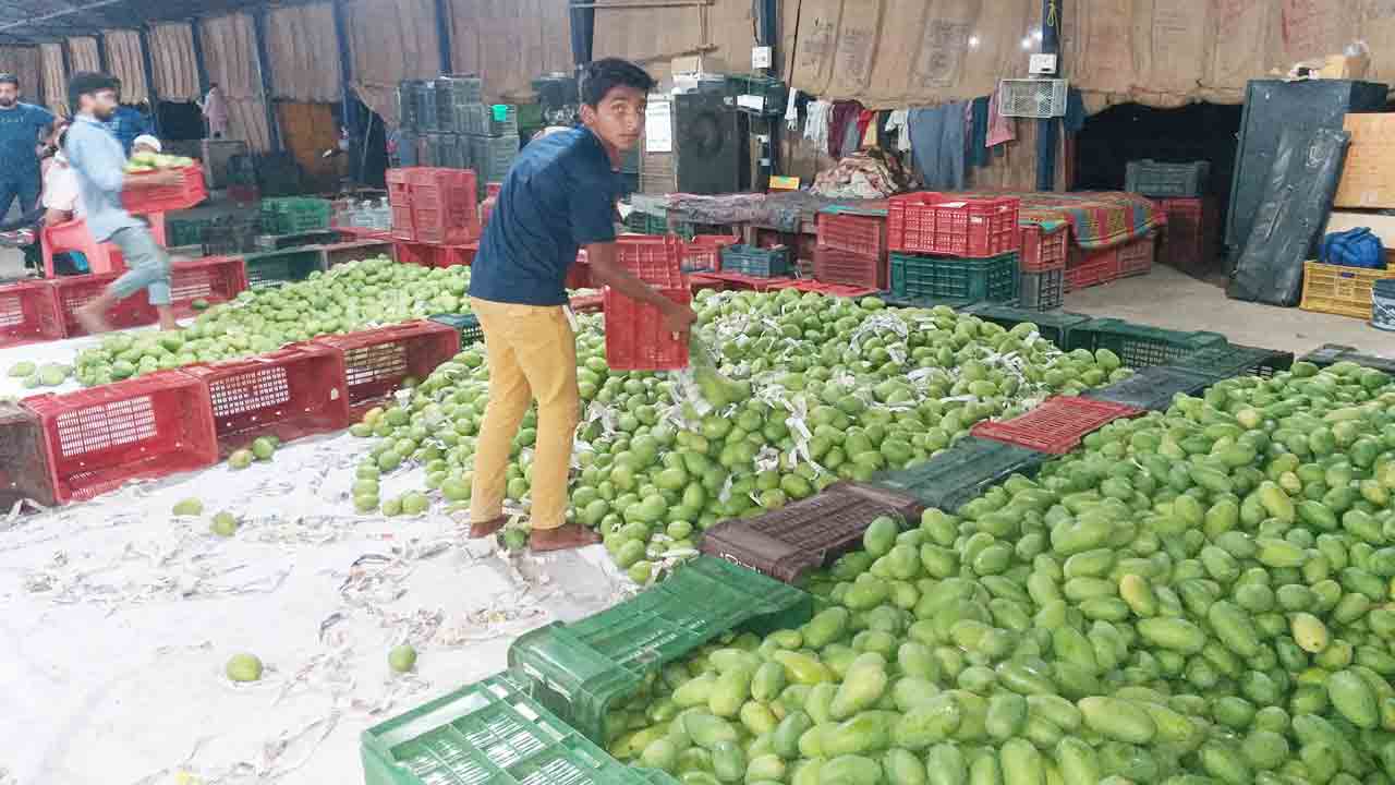 పండ్ల మార్కెట్‌కు కాసుల పంట