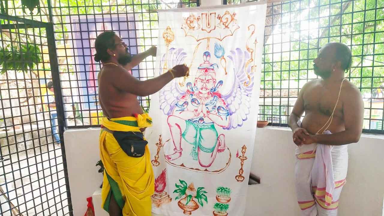 వైభవంగా ‘గరుడాధివాసం’