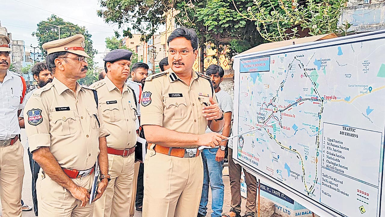 అంబర్‌పేట్‌ ై ఫ్లెఓవర్‌ నిర్మాణ పనులు