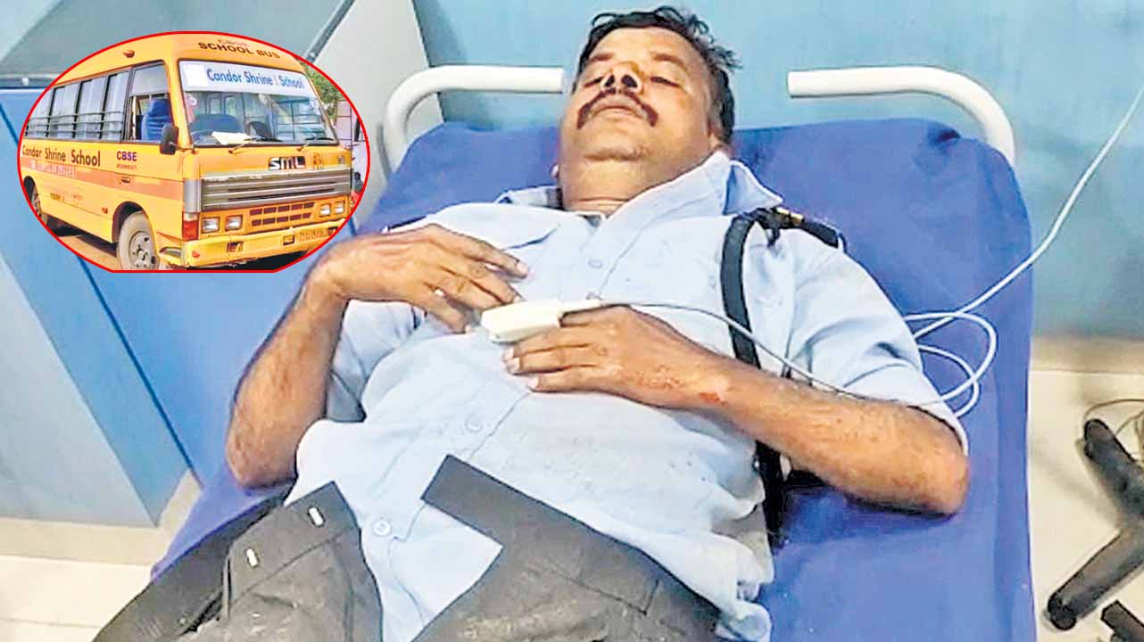 ప్రైవేట్‌ స్కూల్‌ బస్సు బీభత్సం