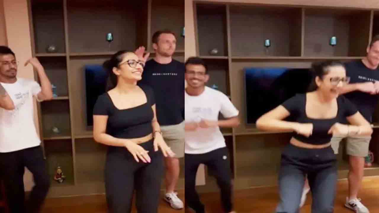 Jos Buttler | చాహల్ భార్యతో స్టెప్పులేసిన బట్లర్.. వైరల్ అవుతున్న వీడియో