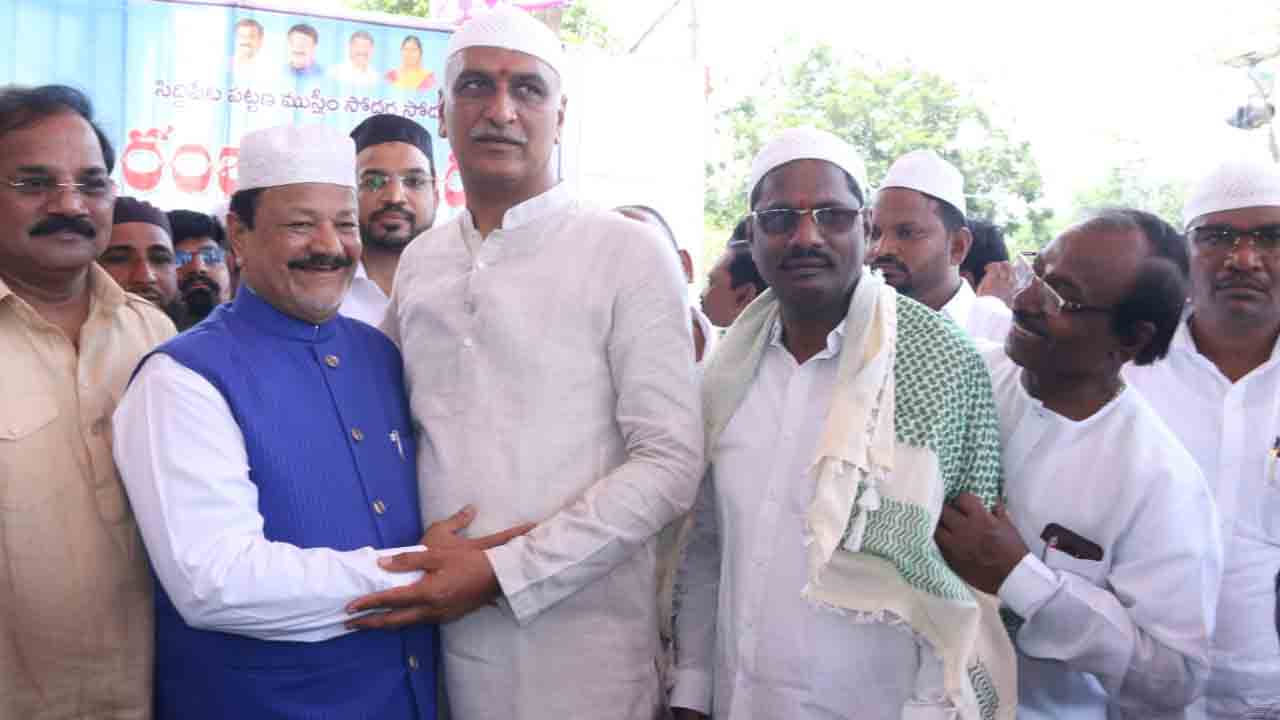 రంజాన్ శుభాకాంక్ష‌లు తెలిపిన మంత్రి హ‌రీశ్‌రావు