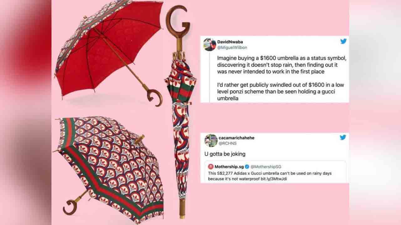 Umbrella | వర్షంలో పనికిరాని లక్ష రూపాయల గొడుగు.. ప్రముఖ కంపెనీలపై నెటిజన్ల ఫైర్!