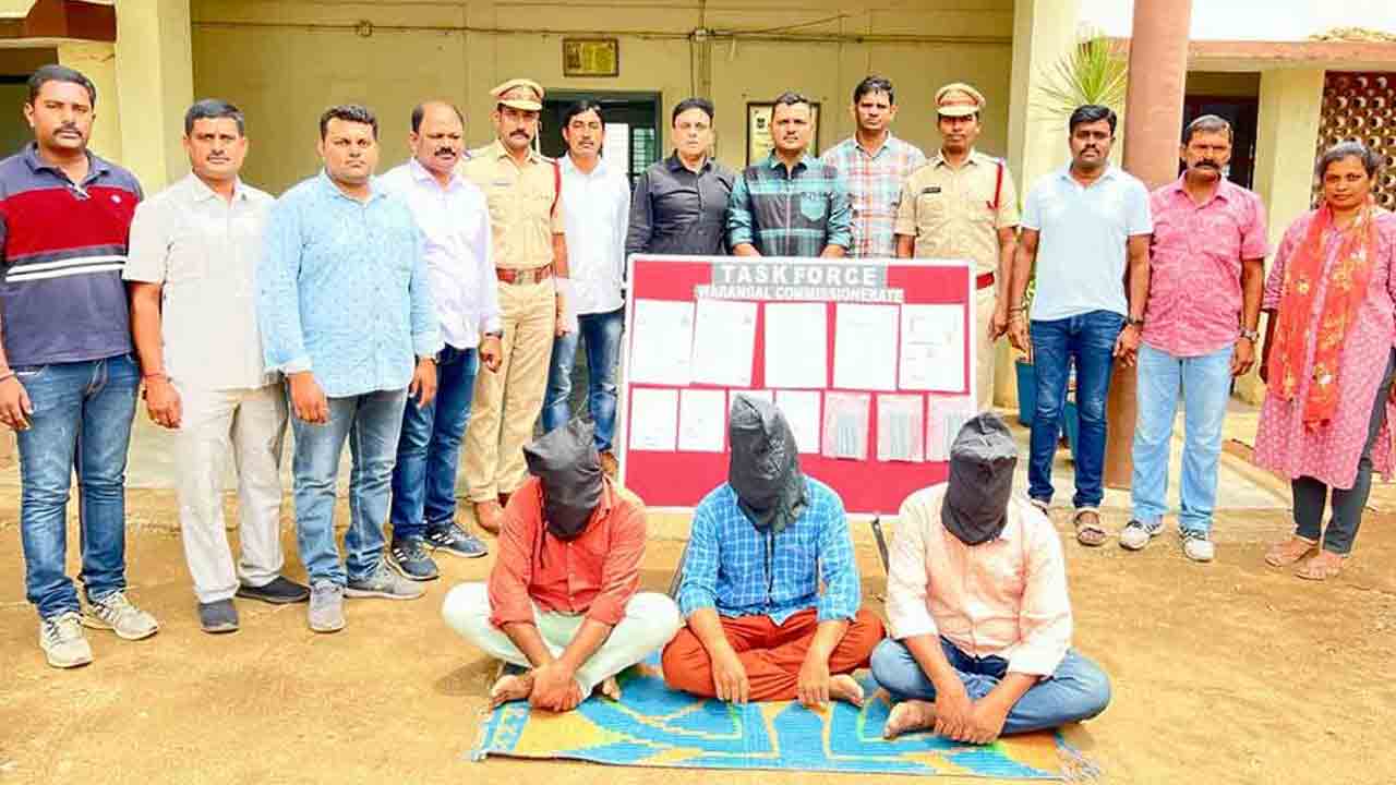 విదేశాల్లో ఉద్యోగాల పేరిట మోసం.. వ‌రంగ‌ల్‌లో ముగ్గురు అరెస్ట్