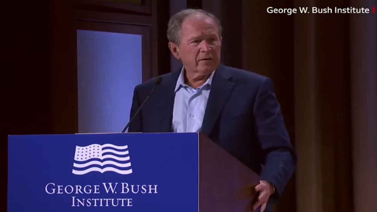 ఇరాక్‌పై పుతిన్ దండ‌యాత్ర‌.. నాలుక క‌ర్చుకున్న‌ జార్జ్ బుష్‌