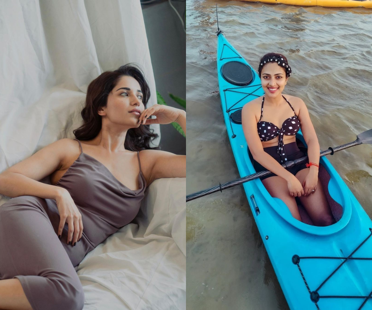 Insta Updates : అమ‌లాపాల్‌, రుహానీ శ‌ర్మ ప‌రువాల విందు