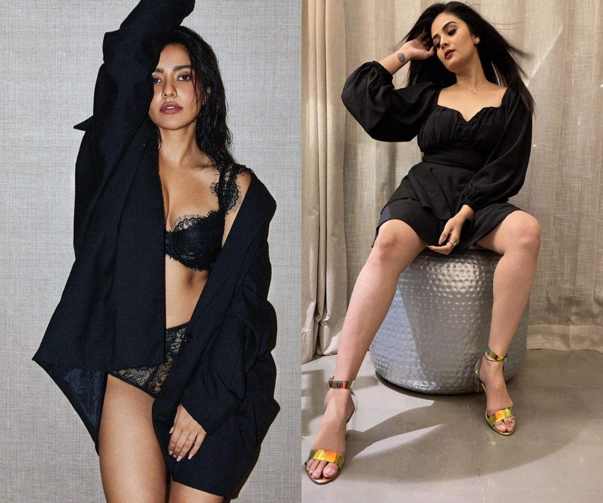 Insta Updates : బ్లాక్ డ్రెస్‌లో హీటెక్కిస్తున్న భామ‌లు..