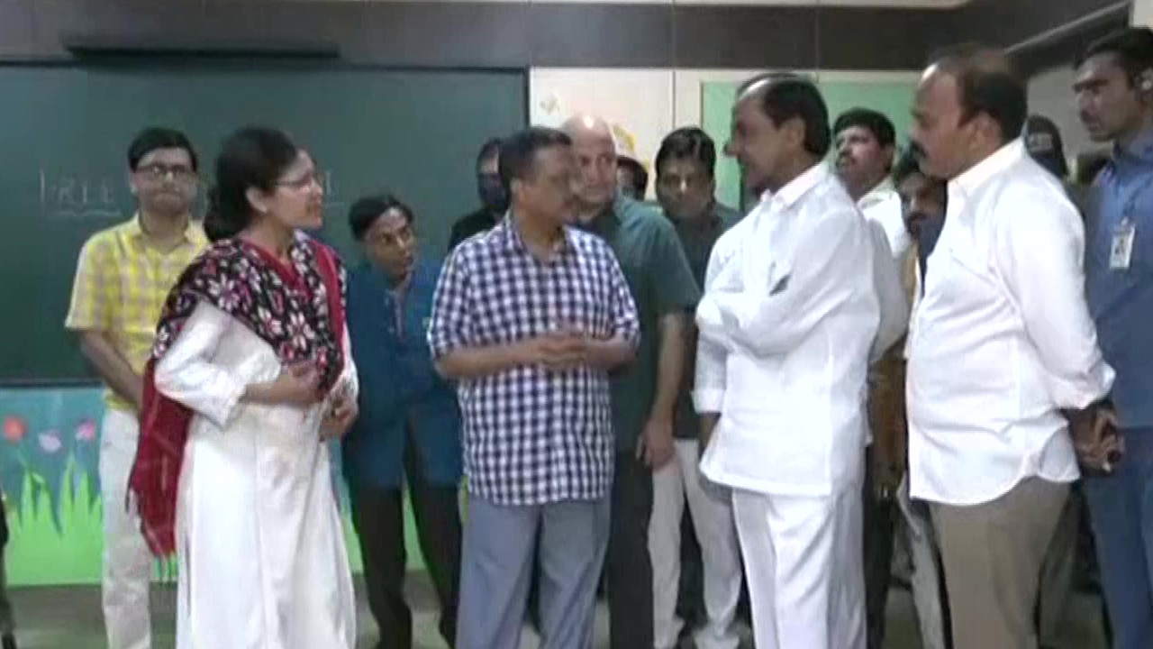 ఢిల్లీ సర్వోదయ పాఠశాలను సందర్శించిన సీఎం కేసీఆర్‌