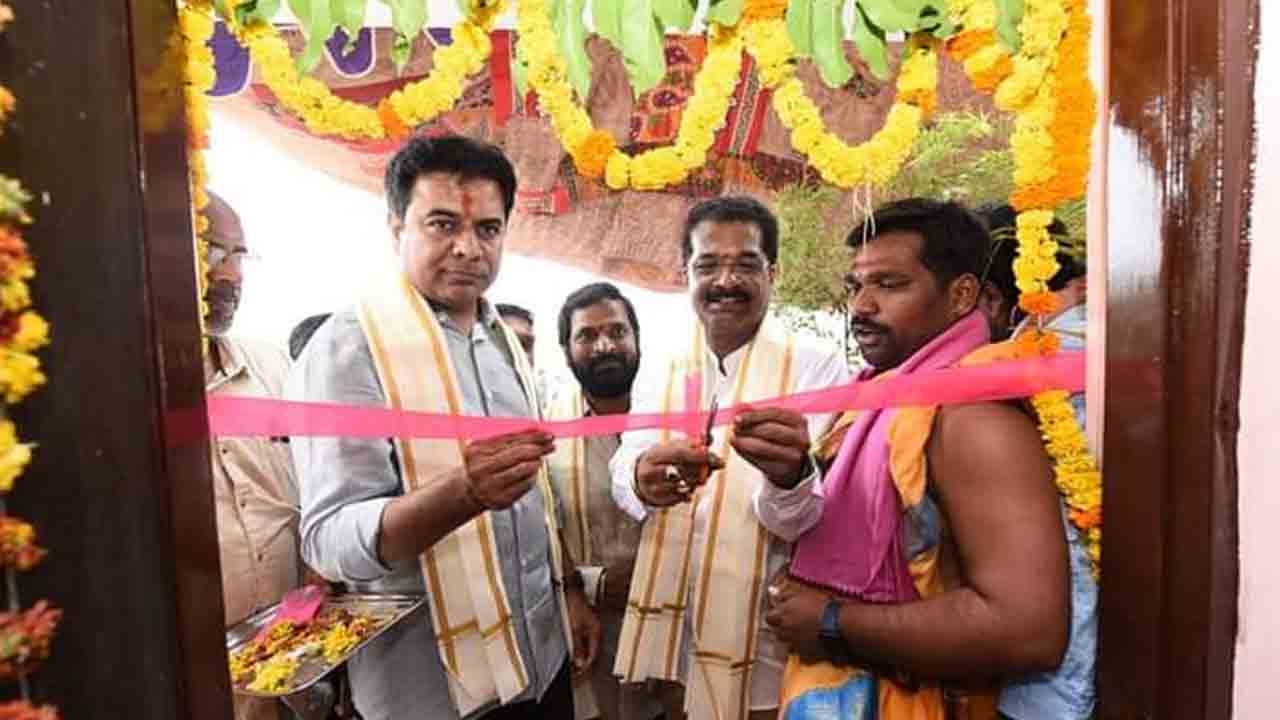 నారాయణపేటలో పలు అభివృద్ధి పనులను ప్రారంభించిన మంత్రి కేటీఆర్