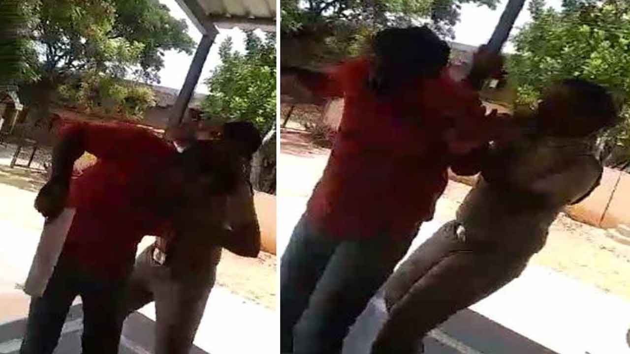 వైసీపీ నేతపై ఫిర్యాదు చేసేందుకు వచ్చిన యువకుడ్ని చితకబాదిన ఎస్‌ఐ