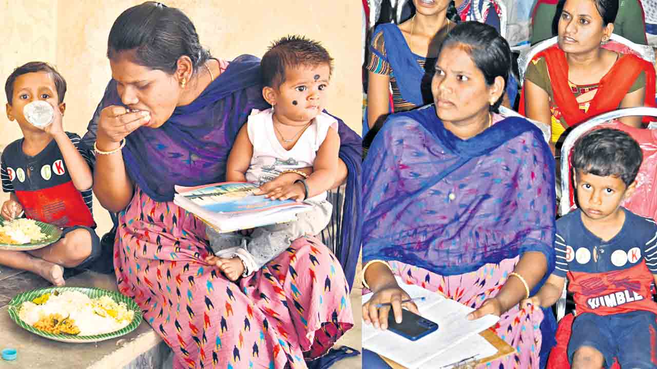 కల కోసం.. కన్న బిడ్డలతో కలిసి