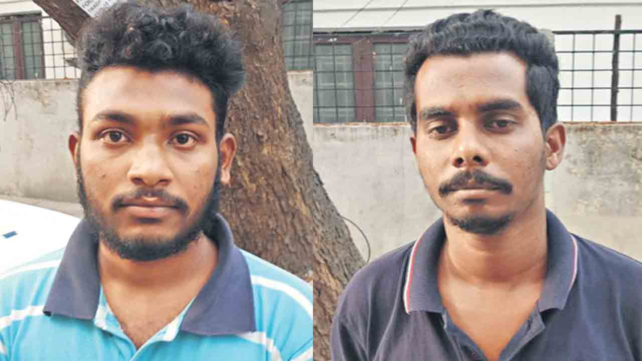 కిలో గంజాయితో తప్పించుకోబోయి..