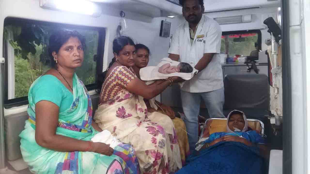 108లో గ‌ర్భిణి ప్ర‌స‌వం.. పండంటి మ‌గ‌బిడ్డ‌కు జ‌న్మ‌