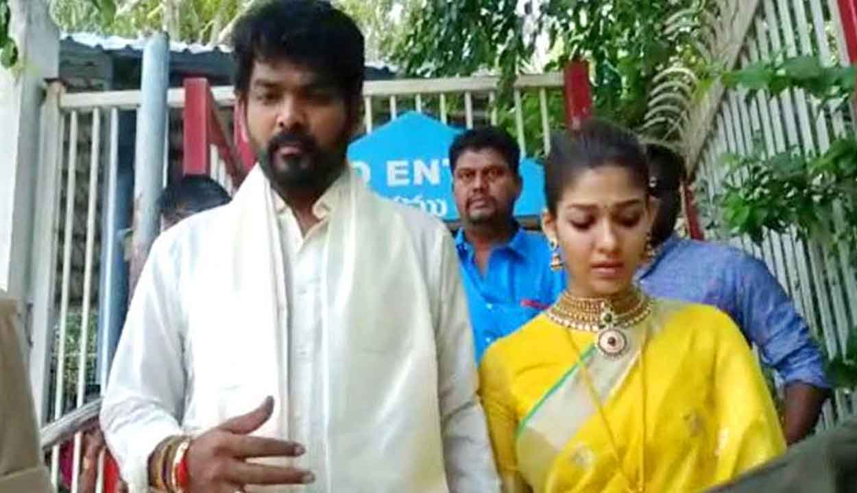 తిరుమలలో నయనతార దంపతులు