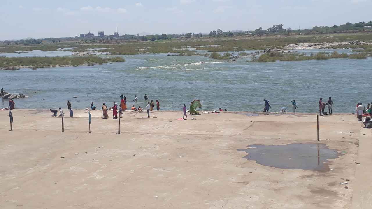 కృష్ణానదిలో పెరిగిన ప్రవాహం