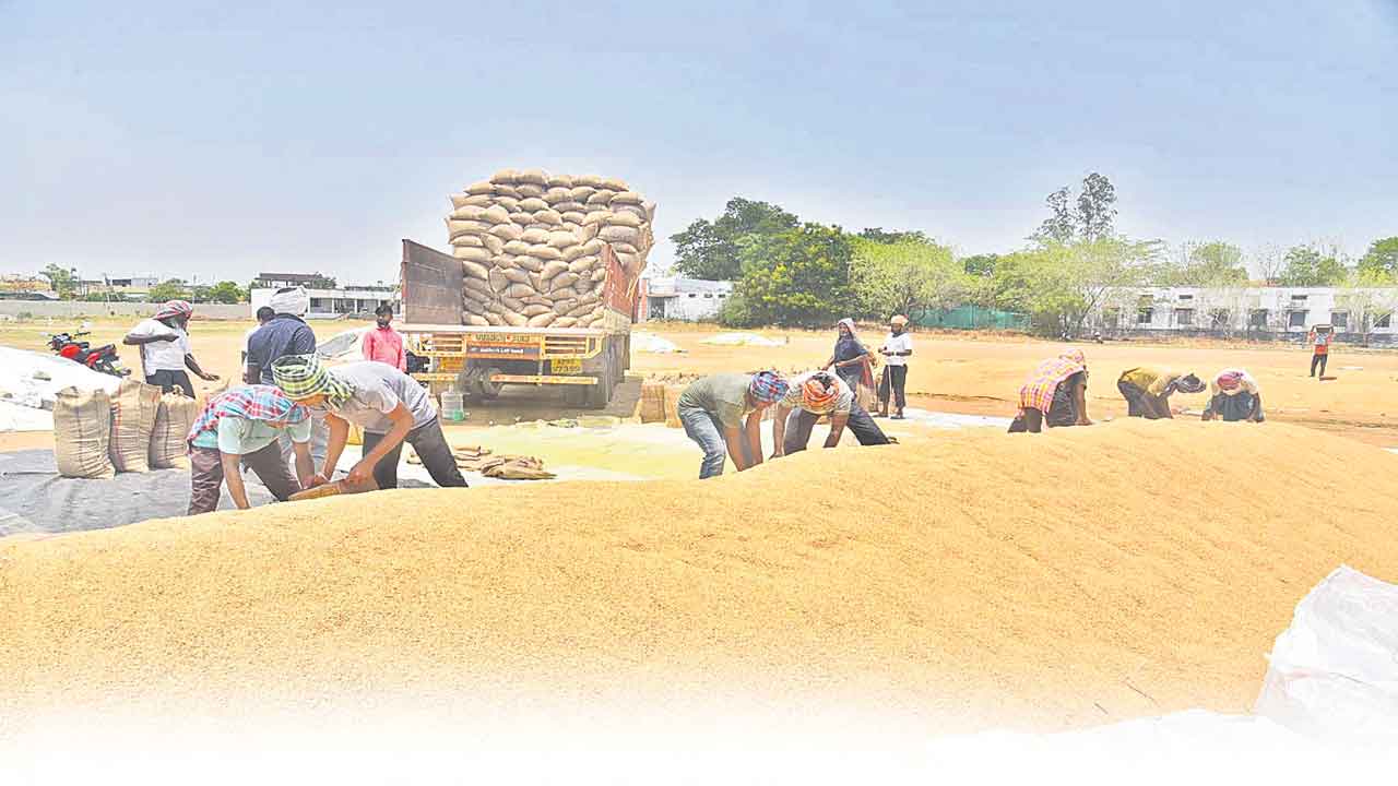 ధాన్యం కొనుగోళ్లు @527కోట్లు