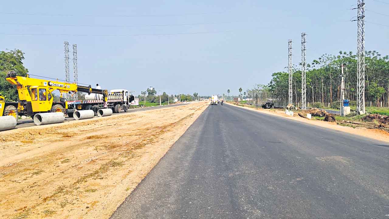 వేగంగా సూర్యాపేట-ఖమ్మం హైవే పనులు