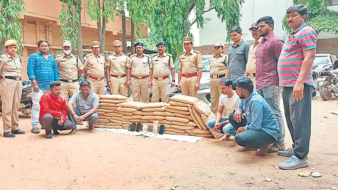 గంజాయి గుట్టు రట్టు