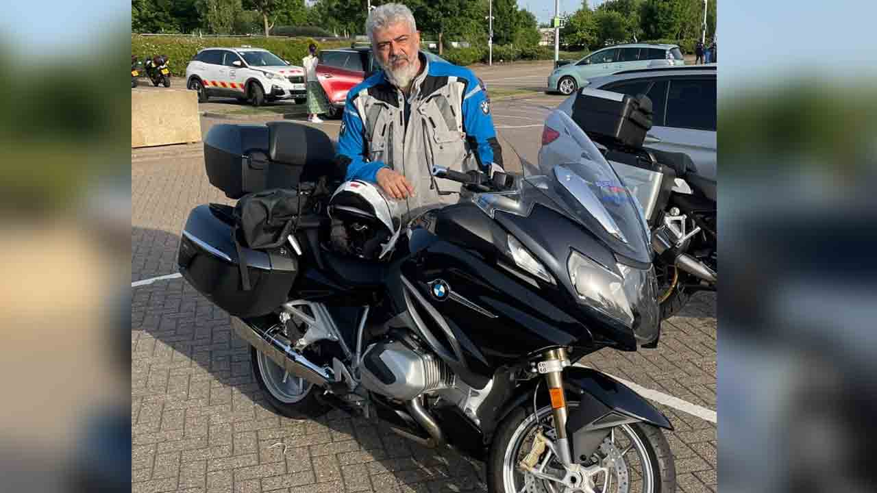 Ajith Road Trip | బీఎండబ్ల్యూ బైక్‌పై రోడ్ ట్రిప్..ట్రెండింగ్‌లో అజిత్ స్టిల్స్