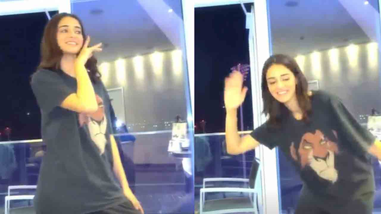Ananya Panday | అన‌న్య పాండే సామి సామి సిగ్నేచ‌ర్ స్టెప్‌..వీడియో హ‌ల్ చ‌ల్