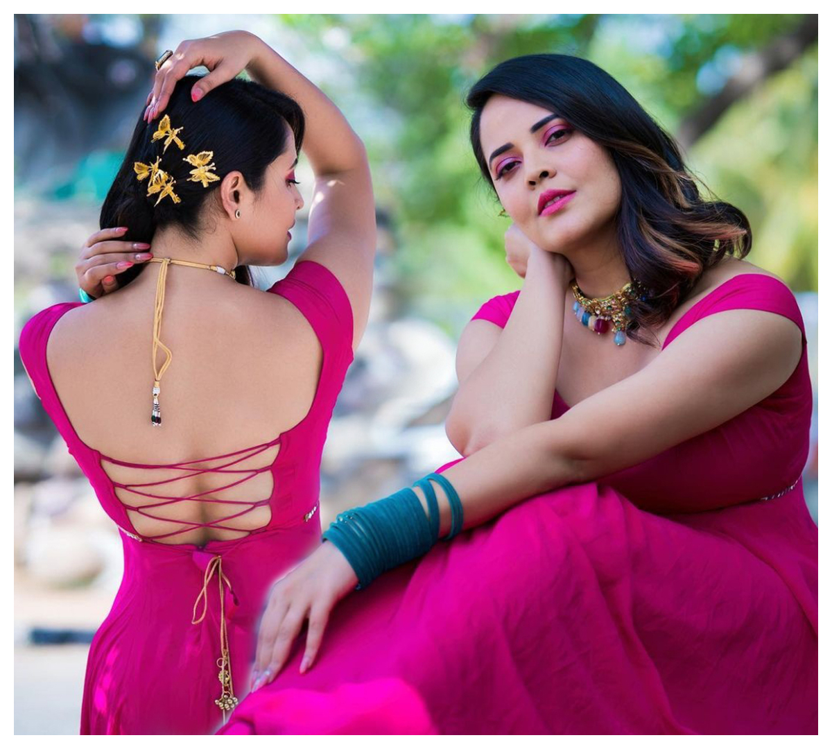 Anasuya Bharadwaj | బ్యాక్‌లెస్ అందాల‌తో పిచ్చెక్కించిన అనసూయ భరద్వాజ్..