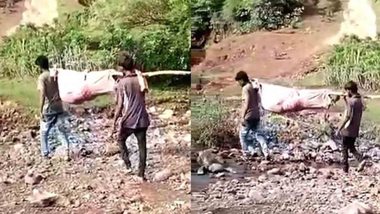 బెడ్షీట్లో చుట్టి దవాఖానకు!