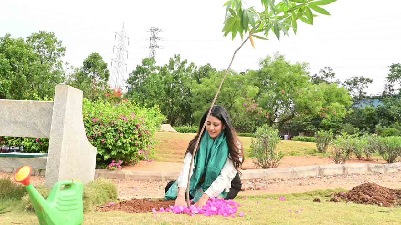 Green India Challenge | మొక్కలు నాటిన సినీ నటి దక్షా నగర్కర్‌