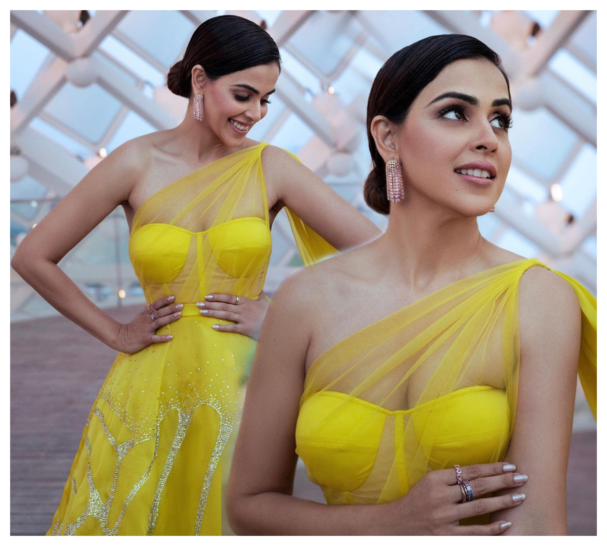 Genelia Deshmukh | స్లీవ్ లెస్ అందాలతో సెగ‌లు పుట్టిస్తున్న జెనీలియా దేశ్‌ముఖ్..